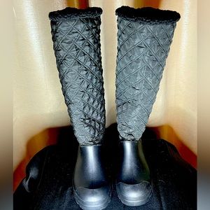 Brand new calf boots. Black with textured pattern. Size 9